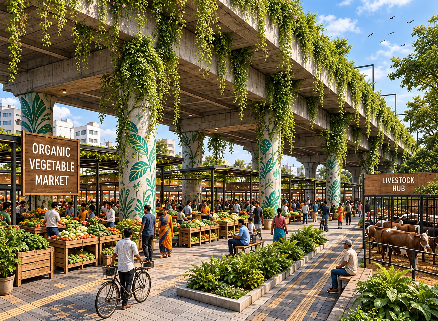 Urban Food Loop &ndash; adaptive organic market proposal for Chennai