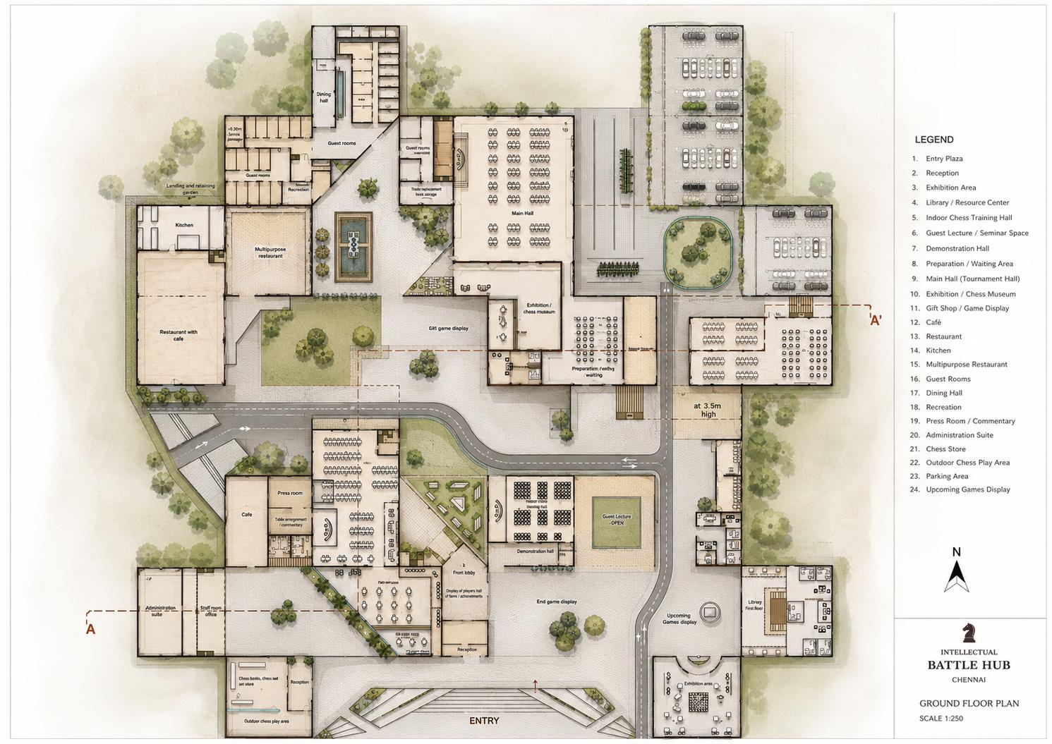 Intellectual Battle Hub first floor plan