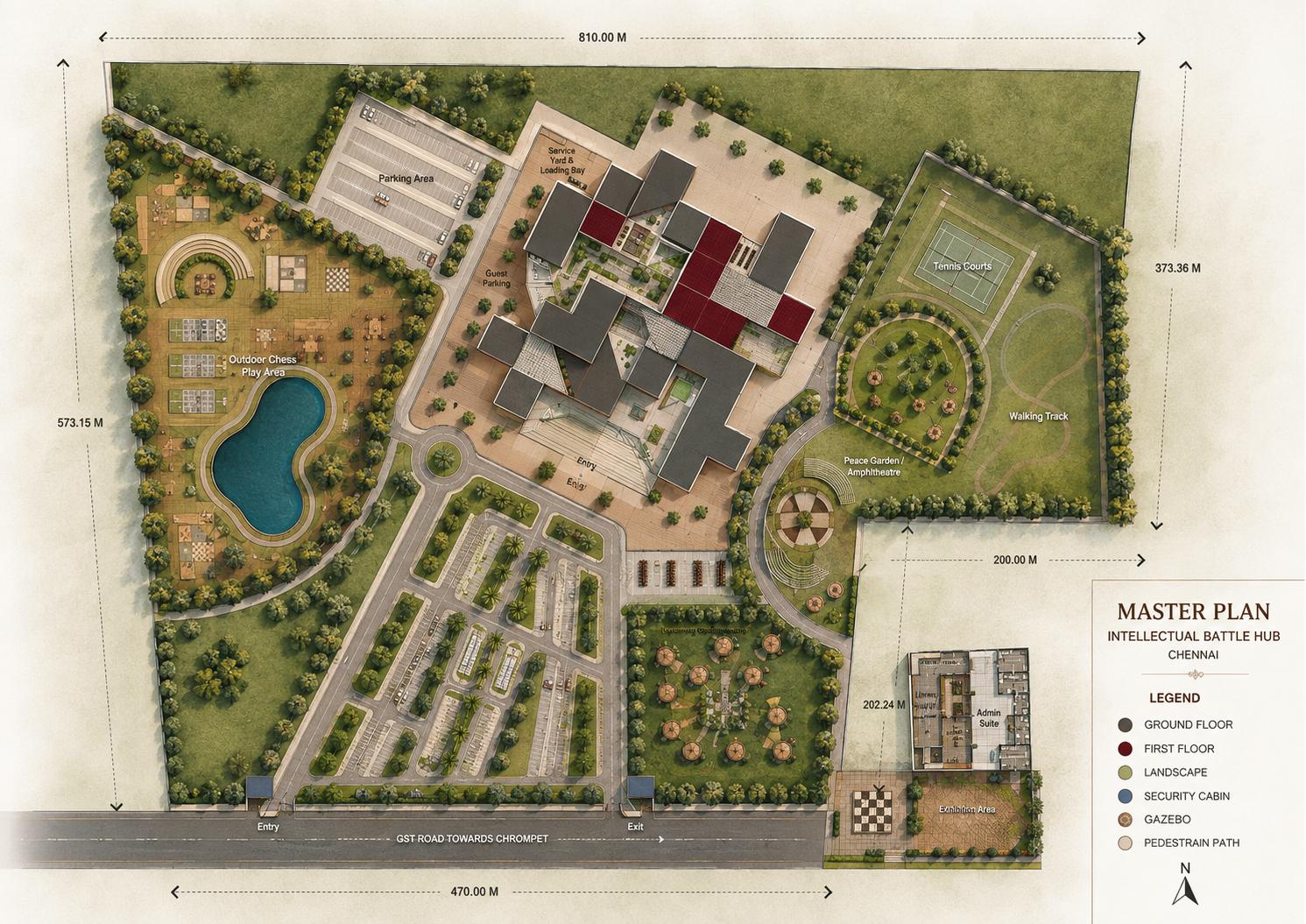Intellectual Battle Hub ground floor plan