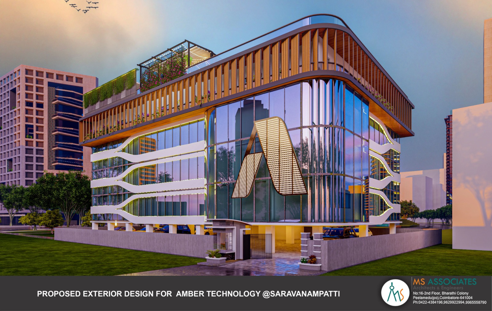 Amber Technology &mdash; commercial building exterior visualisation